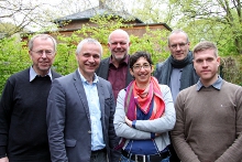 Von links: Klaus-Peter Gttler, Jrgen Follmann, Christof Nolda, Jutta Deffner, Jrgen Schultheis, Georgios Kontos - es fehlt: Dieter Posch