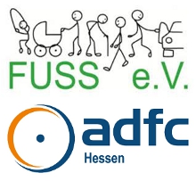 Logos FUSS e.V ADFC Hessen